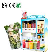 Distributeur automatique de smoothies aux fruits surgelés à grande capacité, 8 canaux, avec refroidissement par compresseur et surveillance à distance 4G LTE