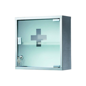 โจ๊กเกอร์ตู้ยาสแตนเลสและกระจกที่ล็อคได้เครื่องมือหมุนพรีเมี่ยม - Product Image 2