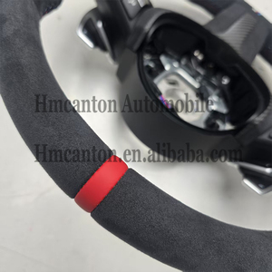 Volant de direction en Alcantara rouge de qualité supérieure, très demandé, pour BMW Série 5 F30 F10 F32 F90 F80 F82 F87 - Product Image 4