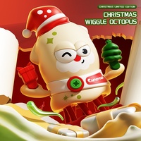 Poulpe de Noël Dansant en Plastique, Jouet Électrique à Roues Pivotantes à 360 Degrés pour Enfants de 3 à 6 Ans