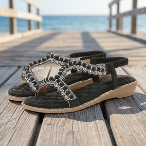 Fashionable Women's Summer Outdoor Indoor Slippers Breathable Rubber Outsole Sporty Platform Wedge <b>Sandals</b> Comfortable Casual - Product Image 1