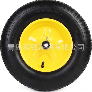 16 Inch Rubber Pneumatic Wheel 4.80/4.00-8 With 5/8 Bearing <b>For</b> <b>Tool</b> <b>Cart</b> Replacement - Product Image 4
