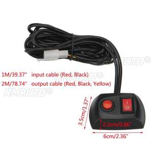 Caja de interruptores para luces estroboscópicas LED intermitentes de 12V/24V, balizas, barras de luz, camiones de recuperación, interruptor tipo palanca de pegar para coche - Product Image 6