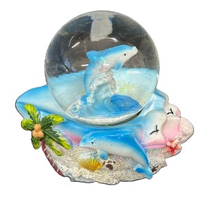 <strong>Wholesale</strong> Handmade Carved Resin Craft Souvenir <strong>Snow</strong> <strong>Globe</strong> Resin Dolphin Sea Turtle Palm Tree Starfish Crystal Resin Water <strong>Globe</strong> - Product Image 5