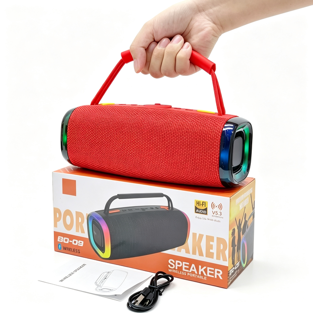 Portable Blue Tooth Speaker with Handle on the Top Perfect for Outdoor Activities