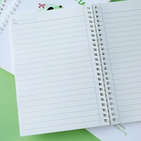 Carnet à spirale A5 Green Apple Land Cartoon 147*212mm 80 feuilles 80gsm Couverture PP blanche Cahier ligné Vente en gros Depai