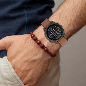 Forwelleny 20 <span class=keywords><strong>22</strong></span> 26mm <span class=keywords><strong>Quickfit</strong></span> <span class=keywords><strong>correa</strong></span> de reloj de cuero <span class=keywords><strong>correa</strong></span> de muñeca de silicona para Garmin Fenix 8 47MM 51MM 43MM 7X Accesorios - Product Image 4