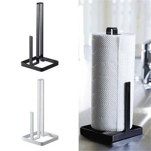 Wrought Iron Eco-Friendly Free Standing Modern Minimalist Kitchen & Bathroom Toilet Paper Towel Roll Paper Rack for Hotel Use - Product Image 2