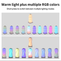 Lampu Meja Sentuh RGB LED USB Multi Warna Lampu Meja Kreatif Bebas Silau Lampu Meja Gaming Pengaturan Suasana Ruangan Hadiah Seni Dekorasi Ruangan