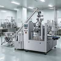 Machine de remplissage de poudre en sachets à fermeture éclair, équipement de scellage automatique en acier inoxydable pour sachets préformés, fabricant OEM
