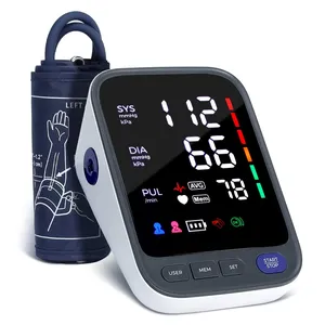 One Button Operation Healthcare Arm Type Bp Blood Pressure Monitor with Gentle Inflation Measurement