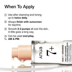Anua 7+ Rice Ceramide Hydrating Barrier Serum 50 ml Hidratante Facial - Product Image 6