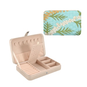 Custom Logo Travel Ring <b>Earrings</b> Solid Color Portable Small Mini Jewelry Velvet Boxs Storage <b>Case</b> Jewelry <b>Case</b> Organizer - Product Image 6