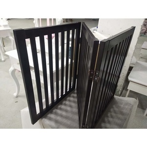 Freestanding Pet <strong>Gate</strong> <strong>Dog</strong> Fence for Doorways <strong>Stairs</strong> Decorative Pet Barrier <strong>Wood</strong> 3-Panel Tri-Fold Folding <strong>Dog</strong> <strong>Gate</strong> - Product Image 6