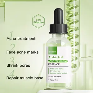 Customize Logo Wholesale Natural Skin Revitalization Moisturizing Smoothing Solution Anti Acne AZ Azelaic Acid Face Serum