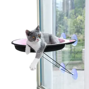 Hot Sale Cat Hammock Bed Mount Lounger Suction Cups Warm cat window perch For Pet Cat Rest House Soft And Comfortable Ferret Ca