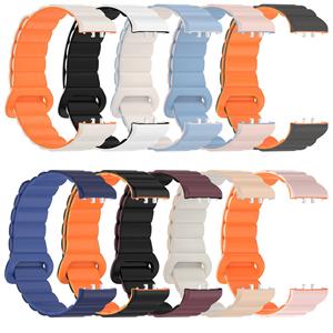 Nouveau <span class=keywords><strong>bracelet</strong></span> de <span class=keywords><strong>montre</strong></span> double couleur de mode sportive pour <span class=keywords><strong>bracelet</strong></span> de <span class=keywords><strong>montre</strong></span> en silicone magnétique <span class=keywords><strong>Samsung</strong></span> <span class=keywords><strong>Fit</strong></span> 3 bandes - Product Image 1