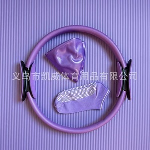 Ensemble de fitness Pilates 11 pièces avec bandes élastiques, ballon de yoga, sangle de musculation des fessiers pour femmes, exercices de mise en forme du corps - Product Image 5