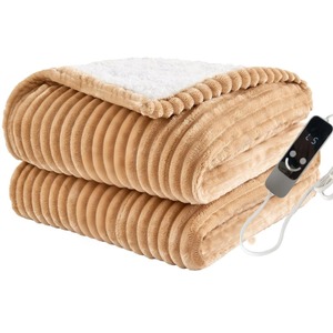 Manta calefactable eléctrica de franela lavable a máquina con 6 niveles de <span class=keywords><strong>apagado</strong></span> automático usable para la temporada de invierno - Product Image 4