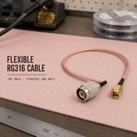 Câble d'extension coaxial RF TNC mâle vers SMA mâle RG316 50 ohms, cordon de raccordement d'antenne pour routeur sans fil et système de réseau radio