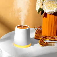 Humidificateur d'air évaporatif de bureau portable de 500 ml, humidificateur d'air électrique pour chambre à coucher, bureau, bureau, température constante, brume USB