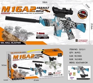 Fusil à billes de gel électrique M16A2 0,5 mm, manuel et automatique, pour jeu de tir en extérieur, jouet en plastique moulé par injection - Product Image 3