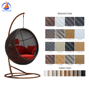 <span class=keywords><strong>Taburetes</strong></span> de Bar de ratán de aluminio Columpios de patio Silla Cestas tejidas de metal Colgante Niños Bambú Azul <span class=keywords><strong>Ratan</strong></span> Columpio - Product Image 3