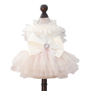 Vestido de tul estilo princesa para mascotas, estilo boda, para perros pequeños y gatos, falda de poliéster para las cuatro estaciones YF20260403 - Product Image 5
