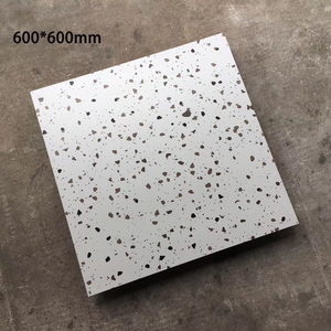 Azulejos de cerámica para suelo de terrazo, azulejos de porcelana brillantes esmaltados, coloridos, 600x600 - Product Image 3