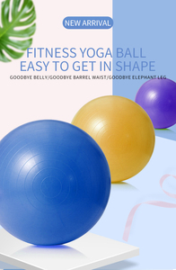 ลูกบอลโยคะฟิตเนสขนาด55ซม. ทำจากพีวีซีออกแบบโลโก้ได้ตามต้องการ - Product Image 4