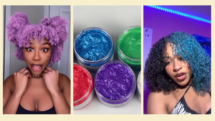 Ikzee Dye Styling Temporary Hair Color Wax - Safe & Organic