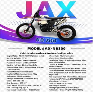 Motocicleta Roja para Adultos GX-JAX-NB300, 200-400cc, Monocilíndrica, Cuatro Tiempos, Refrigerada por Agua, Velocidad de Arranque 80km/h, Refrigeración por Aire SOH - Product Image 3