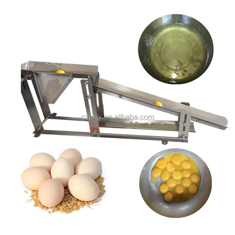 Machine manuelle de séparation du jaune d'œuf et du blanc Machine de fracturation de la coquille d'œuf et du liquide