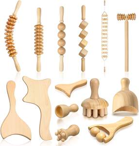 Set de Herramientas de Masaje de Maderoterapia al por Mayor en Oferta <span class=keywords><strong>Guasha</strong></span> Corporal Rodillo de Masaje Manual de Madera - Product Image 4