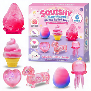 Manufacturer <b>Fidget</b> Gift Box Squishy Toy Set Maltose Squeeze Jellyfish Animal <b>Pack</b> Boxed Kids Birthday Party Christmas - Product Image 5