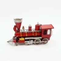 Offre Spéciale américain grand garçon modèle Train rétro moteur à vapeur Mini Train en métal à vendre pour les accessoires de photographie