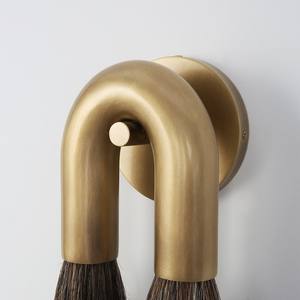 Lámpara de Pared Moderna Industrial de Cobre con Pelo Sintético, Aplique Decorativo para Hotel, Dormitorio, Pasillo, Fondo de Pared - Product Image 3