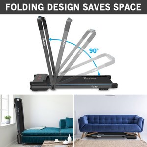 Caminadora Plegable KREEDA, Ultra Silenciosa, para Ejercicio en Casa, Capacidad <span class=keywords><strong>de</strong></span> 120 kg y Almacenamiento Compacto - Product Image 6