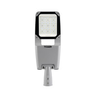 Réverbère LED en alliage d'aluminium 100W IP66 à bras réglable avec cellule photoélectrique et capteur radar à double commande