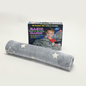 Di alta Qualità Super Soft Velluto Accogliente Stella Brillante Luminoso Tiro Glow in The Dark Coperta di flanella - Product Image 6