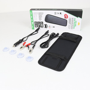 Chargeur solaire monocristallin portable 5W 12V USB Type A 1 port pour voiture avec surveillance de la tension de charge pour batteries standard - Product Image 4