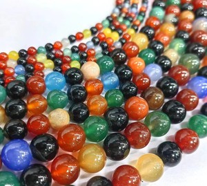 Mode rayé manuscrit Agate calcédoine Bracelet collier tissé matériel accessoires bricolage à la main perlé bijoux - Product Image 1