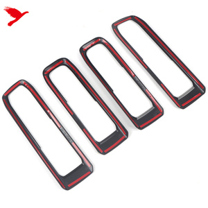 Para Ford <span class=keywords><strong>Explorer</strong></span> U625 2020-2023, manijas de puerta interiores negras mate, cubierta embellecedora ABS, accesorios para coche, 4 Uds. - Product Image 6