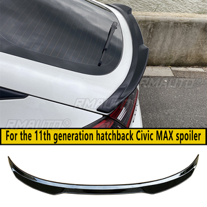 สปอยเลอร์หลังทรง MAX สำหรับ Civic Hatchback รุ่นที่ 11 ลายคาร์บอนไฟเบอร์เงา อุปกรณ์ตกแต่งสไตล์สปอร์ต - Product Image 1