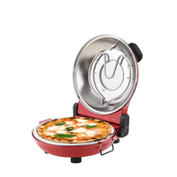 Meilleur four à cône à pain grille-pain portable avec thermomètre Pizza électrique avec poêle en argile