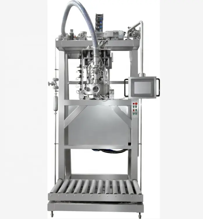 Máquina de enchimento automático de saco aseptico, linha de enchimento automático do tambor na caixa, para suco de frutas, pasta de tomate, polpa mango, 2021