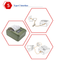 MINJCODE MJ5803 Printer termal Mini, Printer Label termal portabel, Printer Transfer termal nirkabel untuk pengiriman Coffee Sho