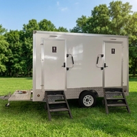 Vente directe usine : Conteneur sanitaire mobile de luxe à panneaux sandwich, design moderne, facile à installer en extérieur