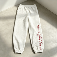 Pantalon de survêtement sportif personnalisé pour homme à faible MOQ, en molleton avec broderie 3D, cordon de serrage, coupe ample