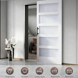 <span class=keywords><strong>Porte</strong></span> <span class=keywords><strong>coulissante</strong></span> invisible Ghost Door pour salle de bain, <span class=keywords><strong>rail</strong></span> coulissant bidirectionnel avec amortisseur, <span class=keywords><strong>rail</strong></span> coulissant pour <span class=keywords><strong>porte</strong></span> en bois, accessoires de quincaillerie - Product Image 6